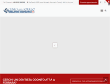 Tablet Screenshot of clinicasorriso.it